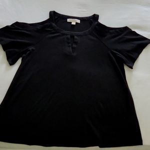 Michael Kors Black Short Sleeve Top New Without Tags L